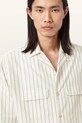 Хлопковая рубашка AllSaints STANLEY M022SD бежевый AW25