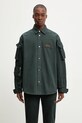 Martine Rose koszula jeansowa Utility bawełna zielony 475WP22414