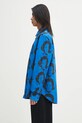 Wales Bonner koszula bawełniana Selah Shirt MA25SH05.CO11.599 niebieski AW25