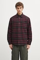 Carhartt WIP kurtka koszulowa Gargan Shirt Jac bez kaptura bordowy I035322.35YXX