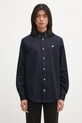 Carhartt WIP koszula bawełniana L/S Madison Shirt gładkie granatowy I023339.0COXX