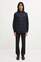 Carhartt WIP koszula bawełniana L/S Madison Shirt I023339.0COXX granatowy