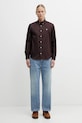 Памучна риза Carhartt WIP L/S Madison Shirt I023339.39GXX кафяв