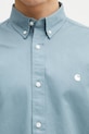 Βαμβακερό πουκάμισο Carhartt WIP L/S Madison Shirt μπλε I023339.39HXX