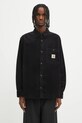 Carhartt WIP koszula sztruksowa L/S Flint Shirt gładkie czarny I035837.89XX