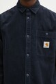 Carhartt WIP koszula sztruksowa L/S Flint Shirt granatowy I035837.J0XX