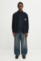 Carhartt WIP koszula sztruksowa L/S Flint Shirt I035837.J0XX granatowy