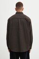 Oblečení Košile s příměsí vlny Carhartt WIP L/S Lowis Shirt I035328.35MXX hnědá
