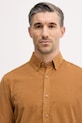 Manšestrová košile United Colors of Benetton hnědá 5T98UQ066
