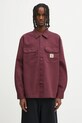 Carhartt WIP koszula L/S Craft gładkie bordowy I033814.33KXX