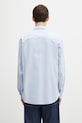 Одежда Хлопковая рубашка Carhartt WIP L/S Cassel I035327.35BXX голубой