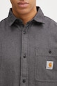 Carhartt WIP cotton shirt L/S Lucas black I035335.K02XX