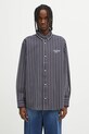 Carhartt WIP koszula bawełniana L/S Palance wzorzyste granatowy I035330.35HXX