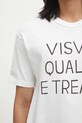 Visvim t-shirt JUMBO TEE S.S DMGD fehér 125205010016