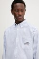 A.P.C. koszula bawełniana A.P.C. x MARC JACOBS niebieski COHKN.M12640
