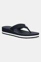 Tommy Hilfiger flip-flop TH CROCHET MID BEACH SANDAL koturnus sötétkék FW0FW08737