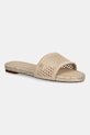 Tommy Hilfiger papuci KNIT MESH ESPADRILLE FLAT SANDAL textil bej FW0FW08744
