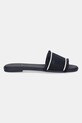 Шльопанці Tommy Hilfiger FRINGE CANVAS FLAT SANDAL FW0FW08908 темно-синій AW25