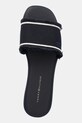 Шльопанці Tommy Hilfiger FRINGE CANVAS FLAT SANDAL темно-синій FW0FW08908