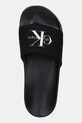 Calvin Klein Jeans klapki SLIDE MONOGRAM WN LOGO CK czarny YW0YW01967
