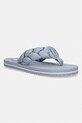 Tommy Jeans šľapky dámske BRAIDED THONG BEACH SANDAL modrá EN0EN02877