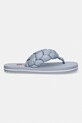 Tommy Jeans šľapky dámske BRAIDED THONG BEACH SANDAL EN0EN02877 modrá SS26