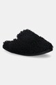 Calvin Klein kapcie CLOSE SLIPPER FUR czarny YW0YW01975
