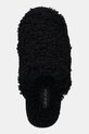 Calvin Klein kapcie CLOSE SLIPPER FUR czarny YW0YW01975