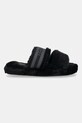 Tommy Hilfiger kapcie HILFIGER FUR SLIPPER FW0FW08854 czarny AW25
