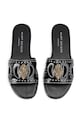 Kurt Geiger London klapki skórzane Eagle Stud Cut Out Flat 4734400309.BLACK czarny AW25