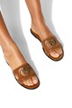 Kurt Geiger London klapki skórzane Eagle Stud Cut Out Flat 4734433309.TAN