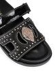 Obuwie Kurt Geiger London klapki skórzane Eagle Stud Cut Out Sdl 4734209139.BLKOTHER czarny