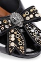 Kurt Geiger London bőr papucs Belgravia Stud Bow Mule fekete 4711005309.BLKCOMB