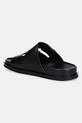 Obuwie Tory Burch klapki skórzane T Lock Sport Slide 175640.006 czarny