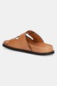 Scarpe Tory Burch infradito in pelle T Lock Sport Slide 166905.250 marrone