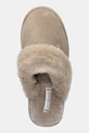 Tommy Hilfiger kapcie skórzane TH SHEARLING HOUSE SHOE beżowy FW0FW09063