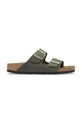 Birkenstock bőr papucs Arizona szintetikus zöld 1027948
