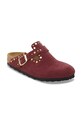 Birkenstock klapki zamszowe Boston Rivet 1030379 czerwony AW25