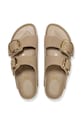 Birkenstock șlapi de piele Boston Big Buckle bej 1030395