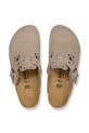 Obuwie Birkenstock klapki zamszowe Boston Rivet 1030418 beżowy
