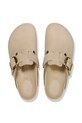 Kožené pantofle Birkenstock Boston Big Buckle béžová 1030425