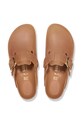 Obuwie Birkenstock klapki skórzane Boston Big Buckle 1030446 brązowy