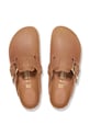 Obuv Kožené šľapky Birkenstock Boston Big Buckle 1030446 hnedá