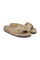 Obuwie Birkenstock klapki skórzane Madrid Big Buckle 1030467 beżowy