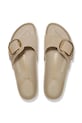 Birkenstock șlapi de piele Madrid Big Buckle bej 1030467