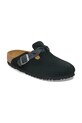 Birkenstock klapki zamszowe Boston Braided 1030497 czarny AW25