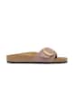 Natikači iz nubuka Birkenstock Madrid Big Buckle Sintetični vijolična 1030542