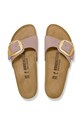 Încălțăminte Birkenstock papuci din nubuc Madrid Big Buckle 1030542 violet