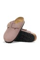 Birkenstock klapki nubukowe Madrid Big Buckle 1030544 fioletowy