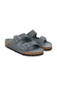 Scarpe Birkenstock ciabatte slide in camoscio Arizona 1030912 grigio